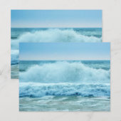 Postale Carte de crashage double face Ocean Wave (Devant / Derrière)