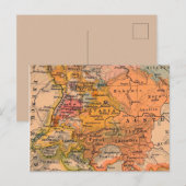 Postale Carte de cru de l'Europe centrale (Devant / Derrière)