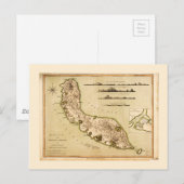 Postale Carte de Curaçao, Petites Antilles (1794) (Devant / Derrière)