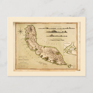 Postale Carte de Curaçao, Petites Antilles (1794)