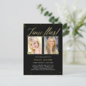 Postale Carte de déclaration de remise de diplôme Time Fli (Debout devant)