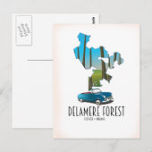 Postale Carte de Delamere Forest Cheshire Angleterre (Devant / Derrière)