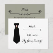 Postale Carte de demande du porteur de ceinture rose pâle (Devant / Derrière)