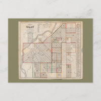 Carte de Denver, Colorado (1871)