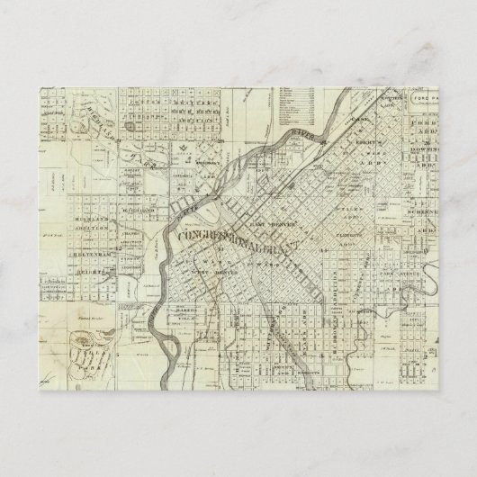 Postale Carte de Denver Colorado par Thayer (Devant)