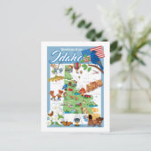 Postale Carte de dessin de Idaho (Debout devant)