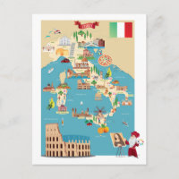 Carte de dessin de l'Italie