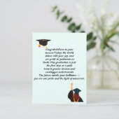 Postale Carte de diplôme | Devis inspirant | Catégorie (Debout devant)