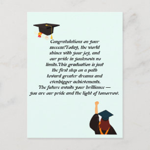 Postale Carte de diplôme Devis inspirant Catégorie