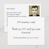 Postale Carte de don de 10 $ (Devant / Derrière)