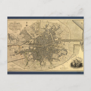 Postale Carte de Dublin Irlande 1797