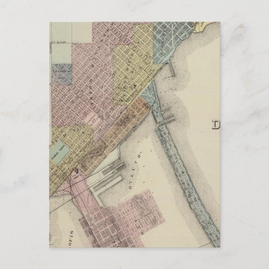 Postale Carte de Duluth, Comté de St. Louis, Minnesota (Devant)