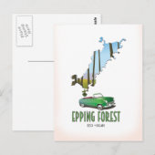 Postale carte de Epping Forest Essex Angleterre (Devant / Derrière)