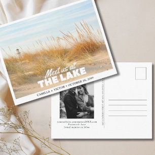 Postale Carte de faire-part de mariage des Grands Lacs