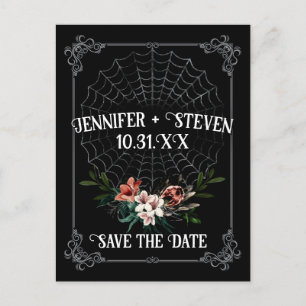 Postale Carte de Faire-Part de Mariage Gothique Sombre et 