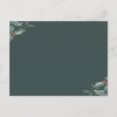 Postale carte de faire-part de naissance de vacances de no (Dos)