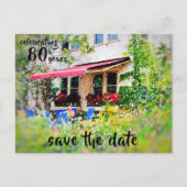 Postale Carte de faire-part pour les 80 ans sur le thème « (Devant)