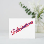 Postale Carte de félicitations ! (Debout devant)