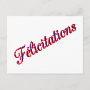 Postale Carte de félicitations !