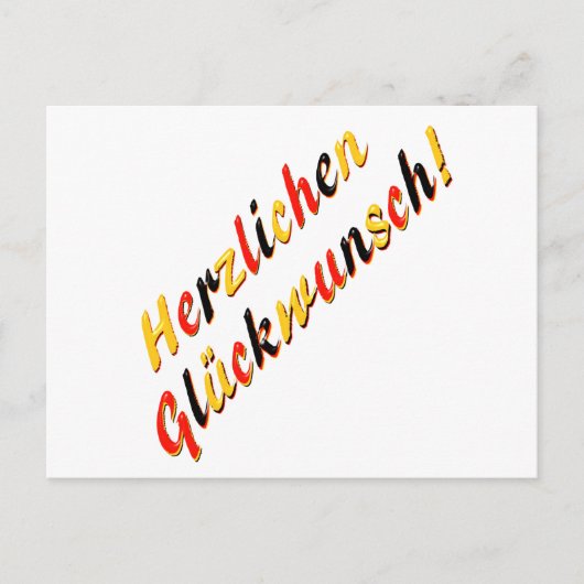 Postale Carte de félicitations (Devant)