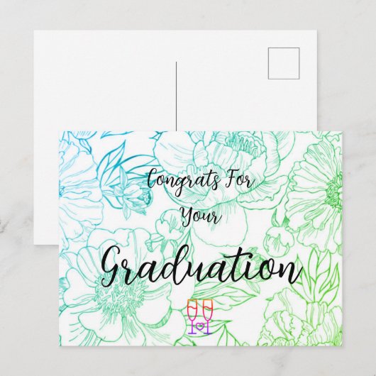 Postale Carte de félicitations (Devant / Derrière)