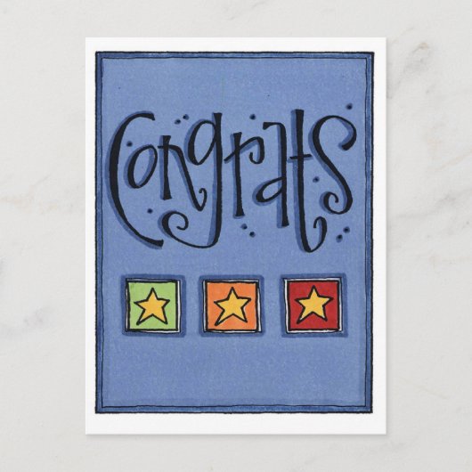 Postale carte de félicitations (Devant)