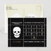 Postale Carte de félicitations 65 ans (Devant / Derrière)