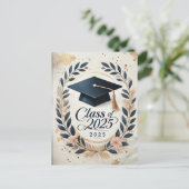 Postale Carte de Félicitations de fin d'études moderne et  (Debout devant)