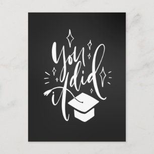 Postale Carte de félicitations de fin d'études Vous avez r