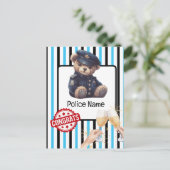 Postale Carte de félicitations de la police (Debout devant)