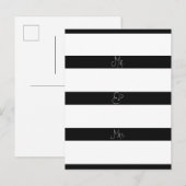 Postale Carte de félicitations de mariage Mr. & Mrs. (Devant / Derrière)