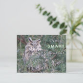 Postale Carte de félicitations Hibou à longues oreilles (Debout devant)