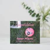 Postale Carte de félicitations Inter Miami (Debout devant)