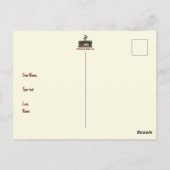 Postale Carte de félicitations jaune pour les diplômés (Dos)