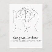 Postale Carte de félicitations pour bébé (Devant)