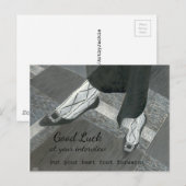 Postale Carte de félicitations pour nouveau poste (Devant / Derrière)