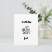 Postale Carte de Fête d'Anniversaire (Debout devant)