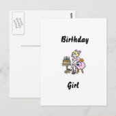 Postale Carte de Fête d'Anniversaire (Devant / Derrière)