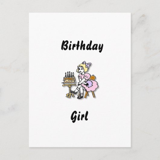 Postale Carte de Fête d'Anniversaire (Devant)