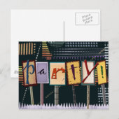 Postale Carte de fête d'anniversaire (Devant / Derrière)