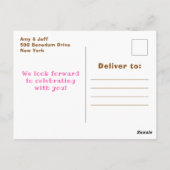 Postale Carte de fête d'anniversaire Château Rose pour Chi (Dos)