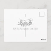 Postale Carte de fête d'anniversaire de Lil Wolf (Dos)