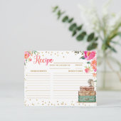 Postale Carte de Fête des mariées à thème Voyage Recette (Debout devant)