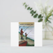 Postale carte de fête des pères (Debout devant)