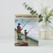 Postale carte de fête des pères (Debout devant)