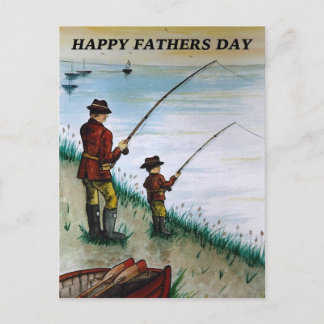 Postale carte de fête des pères