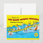 Postale Carte de Fire Island (Devant / Derrière)