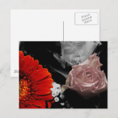 Postale Carte de fleurs neutre (Devant / Derrière)