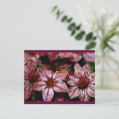 Postale Carte de fleurs rouges peintes (Debout devant)