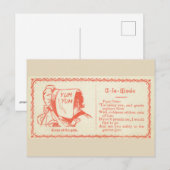 Postale Carte de flirt victorienne (Devant / Derrière)